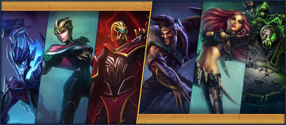 Zu den verbilligten Skins zählen Purpurelite-Talon, Purpurelite-Riven 